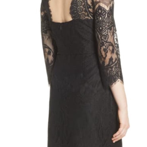 NWT BB DAKOTA Jayce Lace Black Sheath Party Cocktail Dress Size 14 - Picture 6 of 16